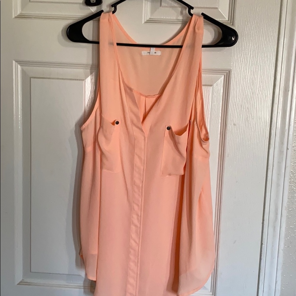 Maurices peach tank blouse